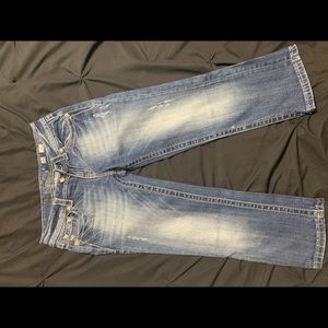 Miss Me size 26 x 22 cuffed capris